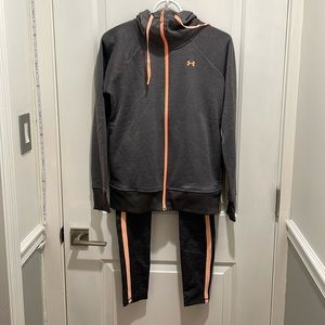 Under Armour Active wear Hoodie & joggers set, size XS, excellent condition